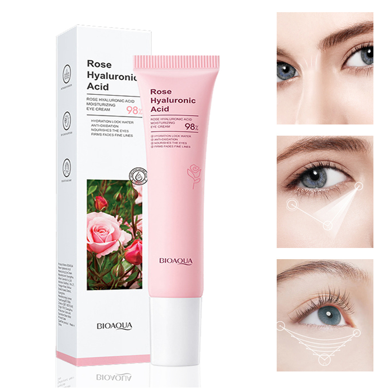 Contorno De Ojos Rosas Y Acido Hialuronico Bioaqua Compra Maquillaje