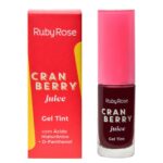tinta de labios yy mejillas ruby rose cran berry