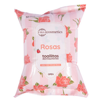 Toalla Desmaquillante Rosas x30 Und Ushas
