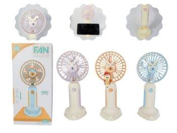 Mini Ventilador Osito de Mano Portátil