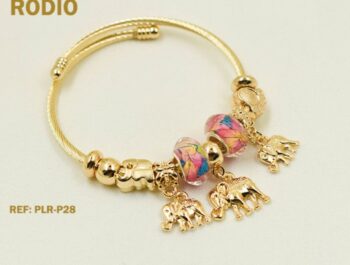 Pulsera Pandora Rodio 3 Motivos Diferentes