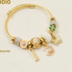 Pulsera Pandora Rodio 3 Motivos Diferentes