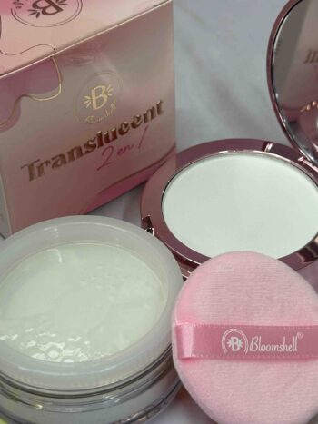 Polvo Suelto White o Natural Translucent 2 en 1 Grande Bloomshell