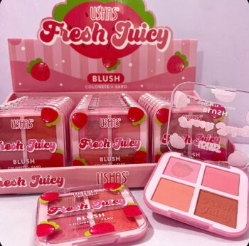 Paleta Rubor x4 Tonos Fresh Juicy Ushas
